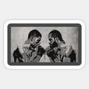 Fighters Vintage Poster Sticker